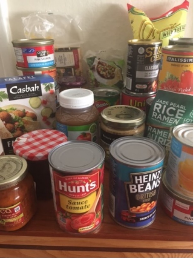 Food donated for those in need
